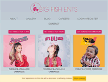 Tablet Screenshot of bigfishents.com